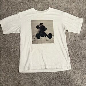 Disney White T-Shirt with Black Graphic